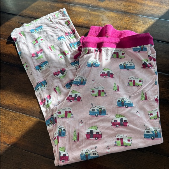 Other - Womens Pajama Pants with Pink Camper Print - Size XXL